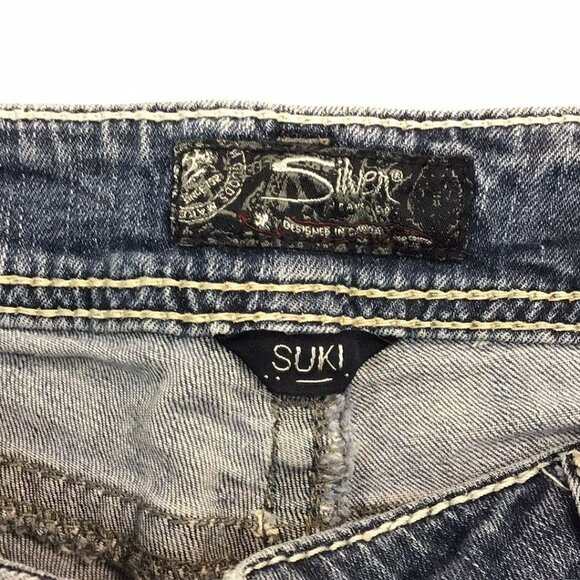 Women’s “Silver” Mid Capri Jeans #1209 - Picture 7 of 11